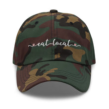 Load image into Gallery viewer, Eat Local Embroidered Dad Hat