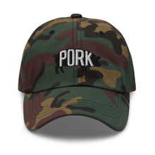 Load image into Gallery viewer, Pork Pig Embroidered Dad Hat