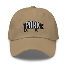 Load image into Gallery viewer, Pork Pig Embroidered Dad Hat