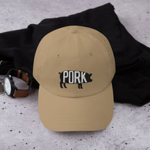 Load image into Gallery viewer, Pork Pig Embroidered Dad Hat
