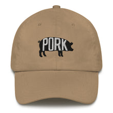 Load image into Gallery viewer, Pork Pig Embroidered Dad Hat