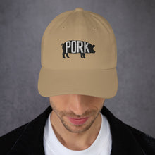 Load image into Gallery viewer, Pork Pig Embroidered Dad Hat