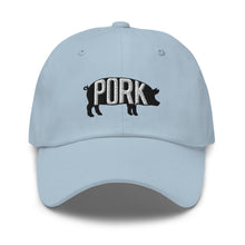 Load image into Gallery viewer, Pork Pig Embroidered Dad Hat