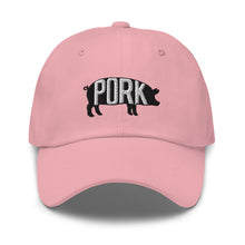 Load image into Gallery viewer, Pork Pig Embroidered Dad Hat