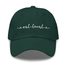 Load image into Gallery viewer, Eat Local Embroidered Dad Hat