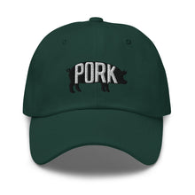 Load image into Gallery viewer, Pork Pig Embroidered Dad Hat