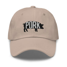 Load image into Gallery viewer, Pork Pig Embroidered Dad Hat
