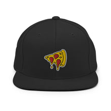 Load image into Gallery viewer, Drippy Pizza Slice Embroidered Snapback Hat