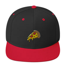 Load image into Gallery viewer, Pizza Slice Embroidered Snapback Hat