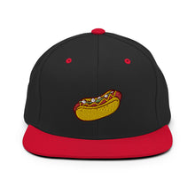Load image into Gallery viewer, Hot Dog Embroidered Snapback Hat
