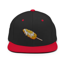 Load image into Gallery viewer, Elote Locos Corn Cob Embroidered Snapback Hat