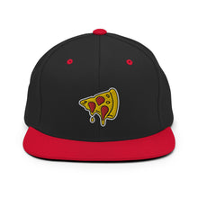 Load image into Gallery viewer, Drippy Pizza Slice Embroidered Snapback Hat