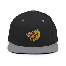 Load image into Gallery viewer, Drippy Pizza Slice Embroidered Snapback Hat