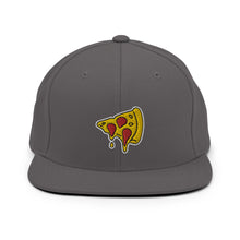Load image into Gallery viewer, Drippy Pizza Slice Embroidered Snapback Hat