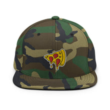 Load image into Gallery viewer, Drippy Pizza Slice Embroidered Snapback Hat