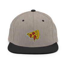 Load image into Gallery viewer, Drippy Pizza Slice Embroidered Snapback Hat