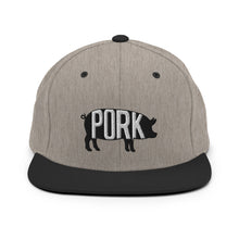 Load image into Gallery viewer, Pork Pig Embroidered Snapback Hat
