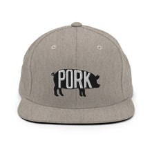 Load image into Gallery viewer, Pork Pig Embroidered Snapback Hat