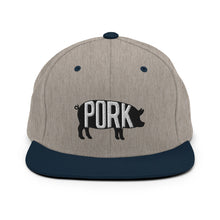 Load image into Gallery viewer, Pork Pig Embroidered Snapback Hat