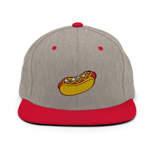 Load image into Gallery viewer, Hot Dog Embroidered Snapback Hat