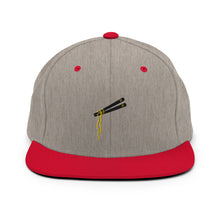 Load image into Gallery viewer, Chopsticks And Noodles Embroidered Snapback Hat