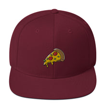 Load image into Gallery viewer, Pizza Slice Embroidered Snapback Hat