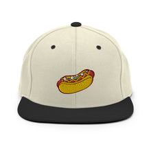 Load image into Gallery viewer, Hot Dog Embroidered Snapback Hat
