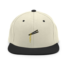 Load image into Gallery viewer, Chopsticks And Noodles Embroidered Snapback Hat