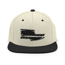 Load image into Gallery viewer, Chef's Knife & Meat Cleaver Embroidered Snapback Hat