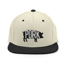 Load image into Gallery viewer, Pork Pig Embroidered Snapback Hat