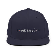 Load image into Gallery viewer, Eat Local Embroidered Snapback Hat