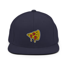 Load image into Gallery viewer, Drippy Pizza Slice Embroidered Snapback Hat