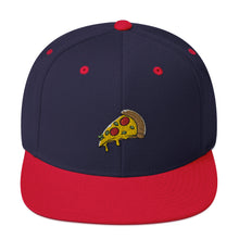 Load image into Gallery viewer, Pizza Slice Embroidered Snapback Hat