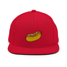 Load image into Gallery viewer, Hot Dog Embroidered Snapback Hat