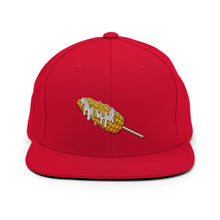 Load image into Gallery viewer, Elote Locos Corn Cob Embroidered Snapback Hat