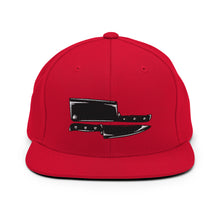 Load image into Gallery viewer, Chef's Knife & Meat Cleaver Embroidered Snapback Hat