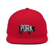 Load image into Gallery viewer, Pork Pig Embroidered Snapback Hat