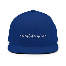 Load image into Gallery viewer, Eat Local Embroidered Snapback Hat