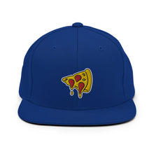 Load image into Gallery viewer, Drippy Pizza Slice Embroidered Snapback Hat