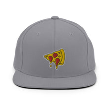 Load image into Gallery viewer, Drippy Pizza Slice Embroidered Snapback Hat