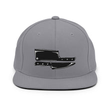 Load image into Gallery viewer, Chef's Knife & Meat Cleaver Embroidered Snapback Hat