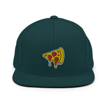 Load image into Gallery viewer, Drippy Pizza Slice Embroidered Snapback Hat