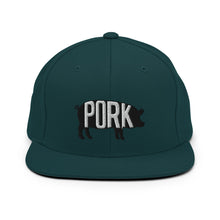 Load image into Gallery viewer, Pork Pig Embroidered Snapback Hat