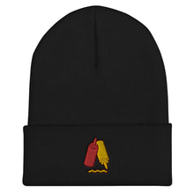 Load image into Gallery viewer, Ketchup & Mustard Condiments Embroidered Cuffed Beanie