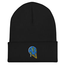 Load image into Gallery viewer, Melting Planet Earth Ice Cream Cone Embroidered Cuffed Beanie