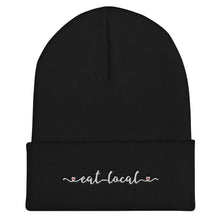Load image into Gallery viewer, Eat Local Embroidered Cuffed Beanie