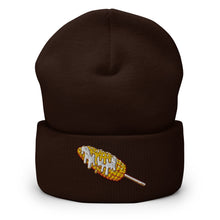 Load image into Gallery viewer, Elote Locos Corn Cob Embroidered Cuffed Beanie