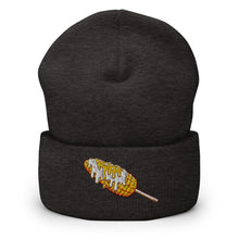 Load image into Gallery viewer, Elote Locos Corn Cob Embroidered Cuffed Beanie