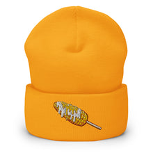 Load image into Gallery viewer, Elote Locos Corn Cob Embroidered Cuffed Beanie