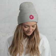 Load image into Gallery viewer, Sprinkle Donut Embroidered Cuffed Beanie